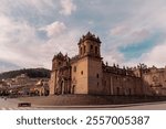 Beautiful cathedral of Cusco photographed in the middle of the afternoon