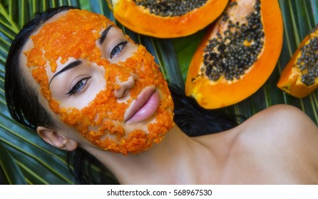 Download Papaya Mask Images Stock Photos Vectors Shutterstock Yellowimages Mockups