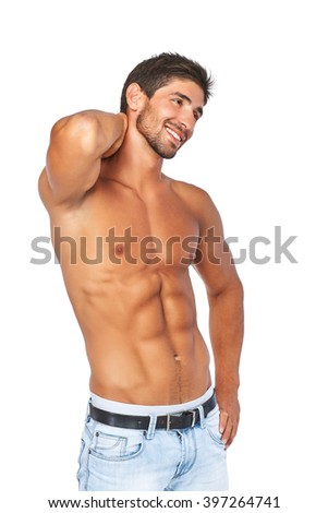 half naked blue men Half naked blue men