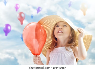 A Beautiful Child Enjoying Life