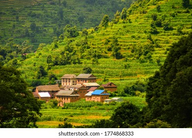 beautiful Chitlang village at makawanpur district( Nepal) 