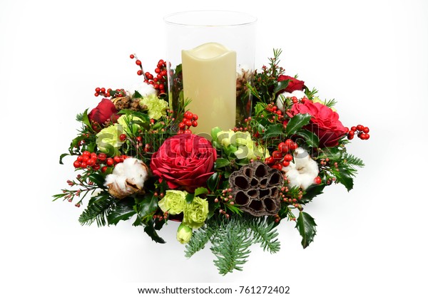 beautiful christmas floral arrangements