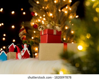 Beautiful Christmas Gift Boxes On Floor Stock Photo (Edit Now) 1165332937