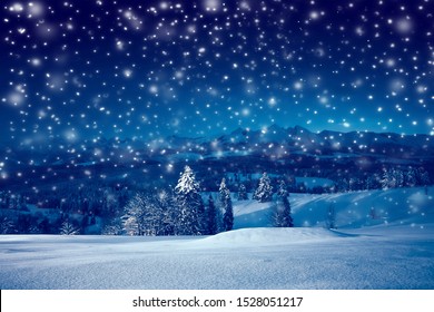 winter night background hd