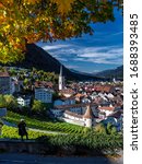 Beautiful Chur, Old city of Swiss
