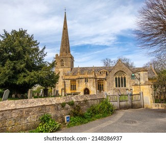 The beautiful Church of St. Michael and All Angels in the village of Stanton in Gloucestershire, UK.