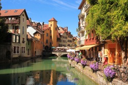 The Beautiful City Of Annecy, The Venice Of The Alps In France, Haute Savoie