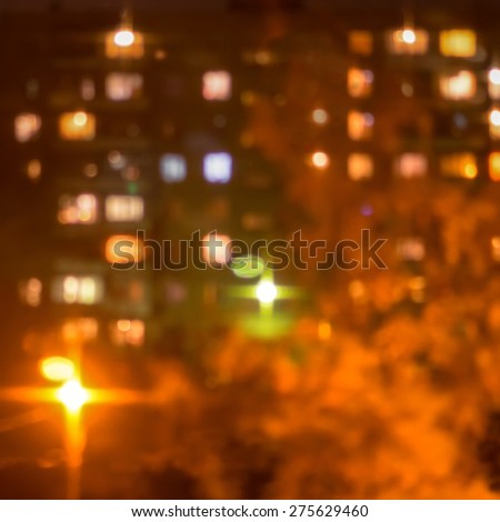 neighborhood Window Night