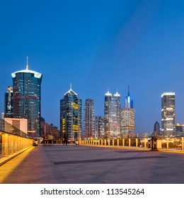 beautiful city of Shanghai bund night