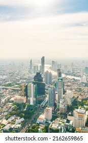 Beautiful cityscape with architecture and building in Bangkok Thailand skyline