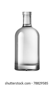 Beautiful Clear Bottle with clear liquid on clear background