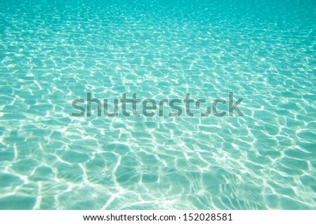 Beautiful clear underwater surface