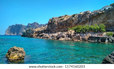 Beautiful cliffs in Mallorca
