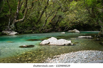 Beautiful Clinton River On The Milford Track 