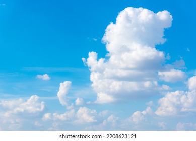 Beautiful cloud in blue sky. blue sky and White cloud nature background. - Shutterstock ID 2208623121