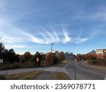 Beautiful cloud patterns in the sky at North Carolina, USA.
