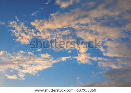 Beautiful cloud shape