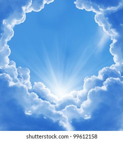 beautiful clouds - Shutterstock ID 99612158