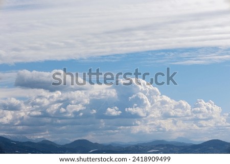beautiful clouds background in the sky