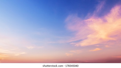 beautiful clouds with blue sky