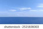 Beautiful clouds and blue sky over the sea.