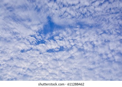 beautiful clouds in the blue sky of Thailand.