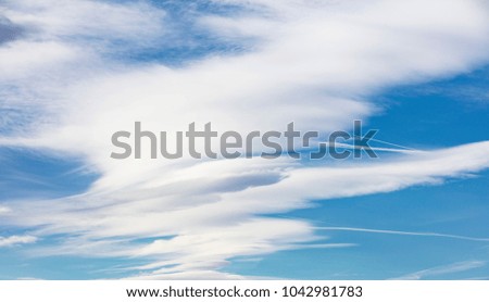beautiful clouds formation 