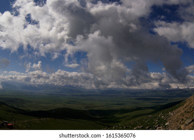 Beautiful Clouds Over Jailoo, Too Ashuu Kyrgyzstan