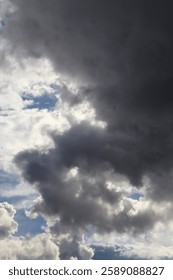 beautiful clouds in the sky, dark sky with clouds, cloudscape, storm clouds over a dark blue sky, storm clouds in the sky