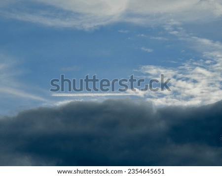 Beautiful clouds, strange clouds, animated sky