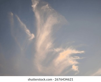 Beautiful clouds view in sky