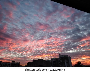 Beautiful cloudscape during sunset