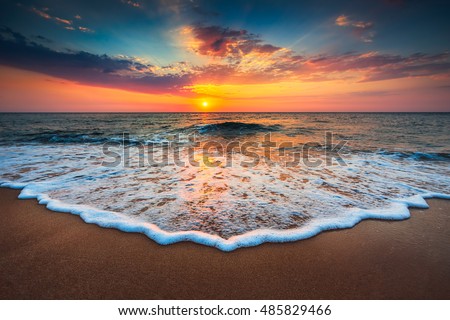 Similar – Image, Stock Photo Miami Sunset Over Ocean Horizon