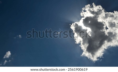 Similar – Image, Stock Photo Sunrise breaking through the thick white fog at the top of Vuokatti Hill, a ski resort in Vuokatti, Finland. A view of the frozen chairlift. The Scandinavian experience of winter