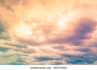 Beautiful cloudy sky background - Shutterstock ID 303715421