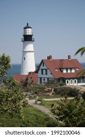 Beautiful Coastal Maine Lighthouse Building