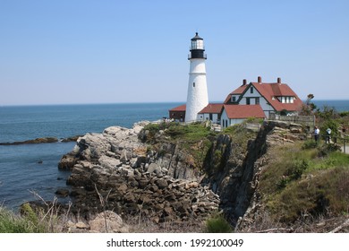 Beautiful Coastal Maine Lighthouse Building