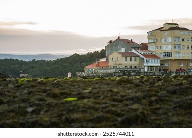 Beautiful coastal village with sea rocks, Galicia. Spain - Powered by Shutterstock