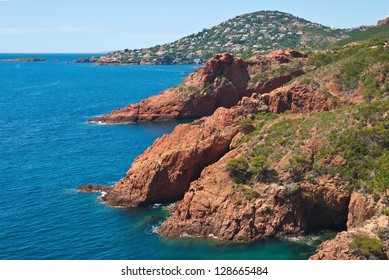 Beautiful Coastline On The French Riviera Near Cannes, France