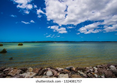 Beautiful Coastline, Tin Can Bay In Australia.