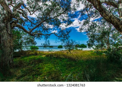 Beautiful Coastline, Tin Can Bay In Australia.