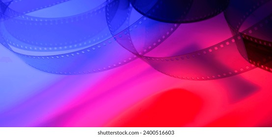 beautiful color background with film strip - Powered by Shutterstock