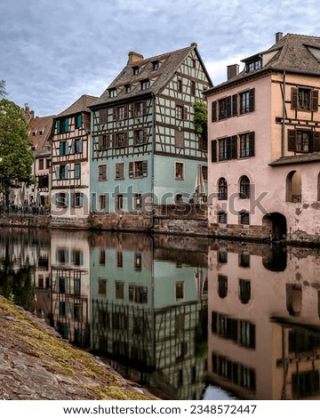 Beautiful colorful cityscape of Petite France in Strasbourg, Alsace, France