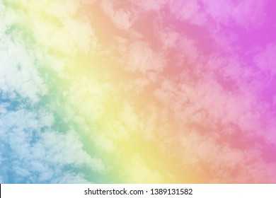 Beautiful colorful cloud 