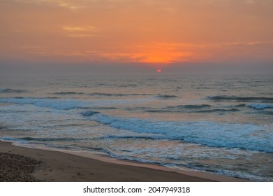 Beautiful Colorful Sunrise In Ballito Beach Durban South Africa