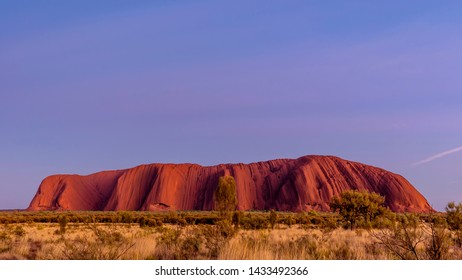Beautiful and colorful sunrise over Uluru, Ayers Rock, Australia