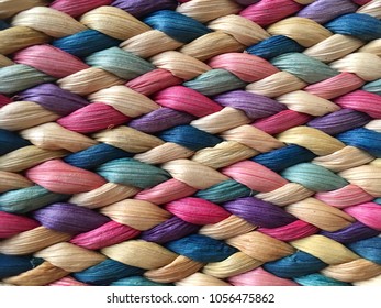 Beautiful colorful wicker work pattern background texture - Powered by Shutterstock