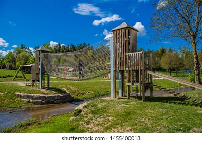 Beautiful Comfortable Multifunctional Playground Made Of Wood