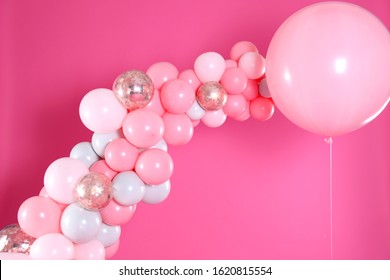Download Pink Balloon Arch High Res Stock Images Shutterstock