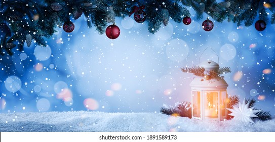 Snowy Christmas Tree Scene Images Stock Photos Vectors Shutterstock